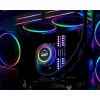 ID-Cooling CPU Water Cooler - Space SL240 WHITE (13.8-30.5dB; max. 132,52 m3/h; 2x12cm, A-RGB LED, fehér)