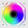 KEEP OUT Cooler 12cm - XFC-120MW ARGB (13-29dB, 1800RPM, 63CFM, 4pin PWM + ARGB 5V 3pin, ház hűtésre, ARGB) Fehér