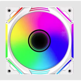   KEEP OUT Cooler 12cm - XFC-120MW ARGB (13-29dB, 1800RPM, 63CFM, 4pin PWM + ARGB 5V 3pin, ház hűtésre, ARGB) Fehér