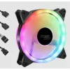 KEEP OUT Cooler 12cm - XFC-120SR ARGB (11-27dB, 1600RPM, 58CFM, 4-pin PWM + ARGB 5V 3-pin, ház hűtésre, ARGB) Fekete