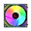 Rampage Cooler 12cm - CYCLOPS F30 (3x12cm, max 29,2dbA, 114,68 m3/h, ház hűtésre, A-RGB LED, fekete)