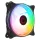 Rampage Cooler 12cm - GLARE F50 (64,56 m3/h, ház hűtésre, Rainbow LED, fekete)