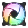 Rampage Cooler 12cm - GLARE F50 (64,56 m3/h, ház hűtésre, Rainbow LED, fekete)