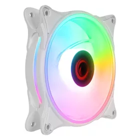   Rampage Cooler 12cm - GLARE F50 (64,56 m3/h, ház hűtésre, Rainbow LED, fehér)