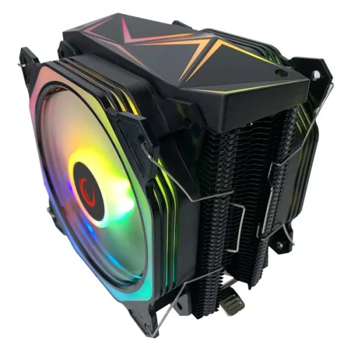 Rampage CPU Cooler - OCTAGON C60 (max 40dB, 96,84 m3/h, 4 pin csatlakozó, 2x12cm, A-RGB, LED)