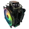 Rampage CPU Cooler - OCTAGON C60 (max 40dB, 96,84 m3/h, 4 pin csatlakozó, 2x12cm, A-RGB, LED)
