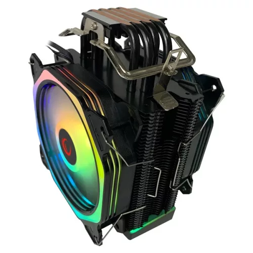 Rampage CPU Cooler - OCTAGON C60 (max 40dB, 96,84 m3/h, 4 pin csatlakozó, 2x12cm, A-RGB, LED)