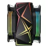 Rampage CPU Cooler - OCTAGON C60 (max 40dB, 96,84 m3/h, 4 pin csatlakozó, 2x12cm, A-RGB, LED)