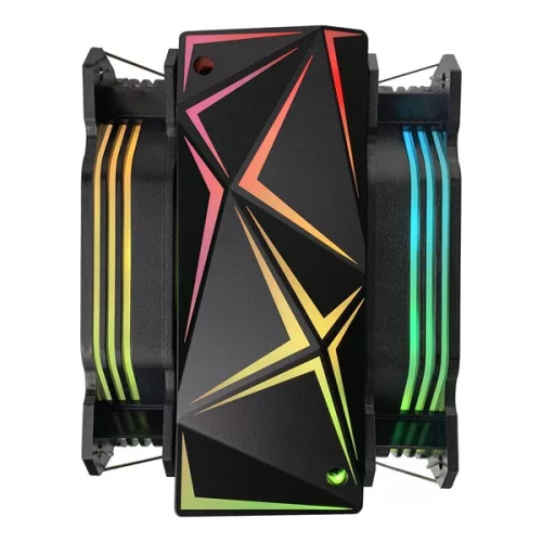 Rampage CPU Cooler - OCTAGON C60 (max 40dB, 96,84 m3/h, 4 pin csatlakozó, 2x12cm, A-RGB, LED)