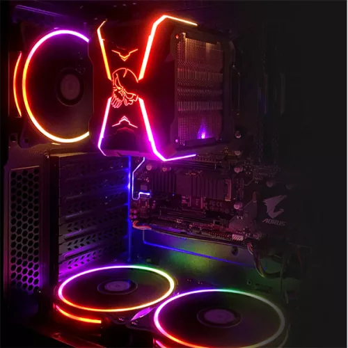 Spirit of Gamer CPU Cooler - CPU AIRCOOLER PRO ARGB (27dB; 1600 RPM; 1x12cm; aluminium/réz)