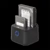 Advance HDD/SSD Dokkoló - DUALDOCK CLONE 2.5" / 3.5" (USB-A3.0 to 2xSATA, fekete)