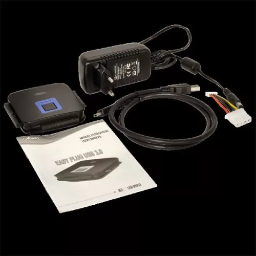 Advance HDD/SSD Dokkoló - EASYPLUG 2.5" / 3.5" (USB-A3.0 to SATA/IDE, fekete)