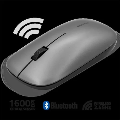 Advance Egér vezeték nélküli - SLIMFIT (1600 DPI, 3 gomb, szürke)