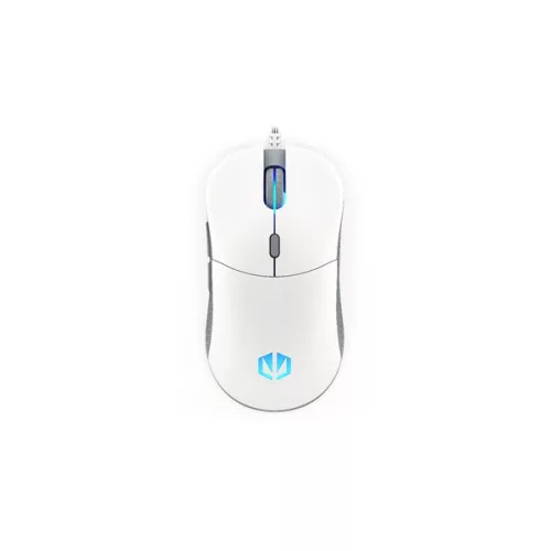 Endorfy Egér - GEM Plus Onyx (19 000 DPI, ARGB, PixArt chip, optikai, 1,8m, fehér)