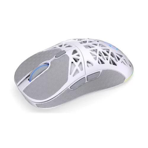 Endorfy Wireless Egér - LIV Onyx White (Honeycomb, 26 000 DPI, ARGB, PixArt PAW3311, optikai, fehér)