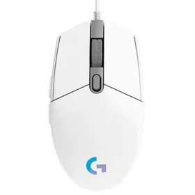   Logitech Egér - G102 Lightsync (Vezetékes, Gaming, Optikai, USB, 8000 DPI, fehér)