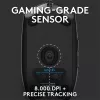 Logitech Egér - G203 Lightsync (Vezetékes, Gaming, Optikai, USB, 8000 DPI, fekete)