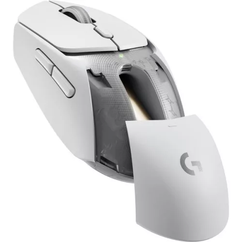 Logitech Egér - G309 LightSpeed (Vezeték nélküli, Bluetooth, Gaming, Optikai, 7 gombos, 25000 DPI, fehér)