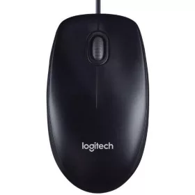   Logitech Egér - M100 (Vezetékes, Optikai, USB, 1000 DPI, fekete)