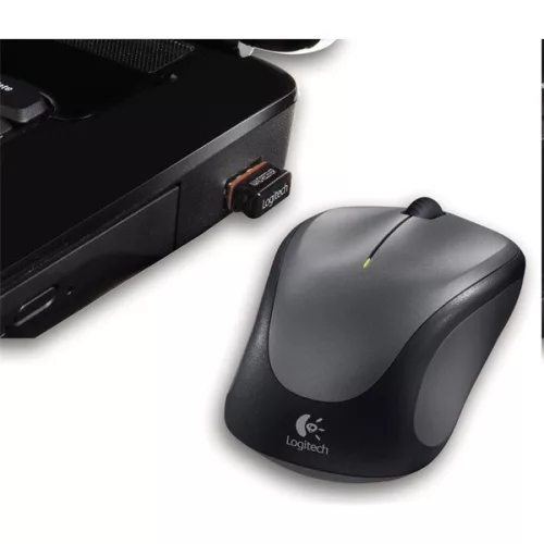 Logitech Egér - M235 (Vezeték nélküli, Optikai, Notebook, Fekete)