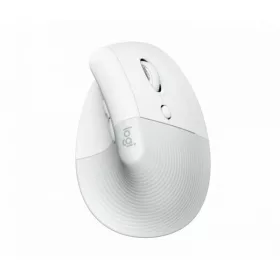   Logitech Egér - Lift (Vezeték nélküli, Optikai, 6 gomb, 4000 DPI, USB, fehér, Bluetooth)