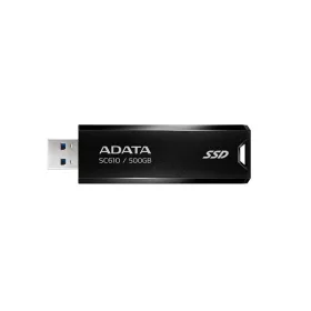   ADATA Külső SSD 500GB - SC610 (USB 3.2 Gen.2, R/W: 550/500 MB/s, USB Stick, fekete)