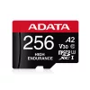ADATA MicroSD kártya - 256GB microSDXC UHS-I U3 Class10 A2 V30S HIGH (R/W: 100/85 MB/s, 24/7 rögzítés) + adapter