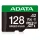 ADATA MicroSD kártya - 128GB microSDXC UHS-I U3 Class10 A2 V30 (R/W: 180/160 MB/s) + adapter