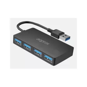 APPROX USB HUB - USB3.0 4in1 HUB (4db USB3.0) Fekete