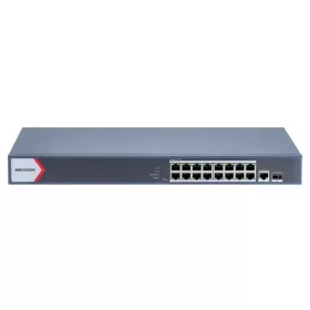   Hikvision Switch PoE - DS-3E1518P-EI/M (16 port 1000Mbps, 130W, 1xRJ45 1000Mbps, 1xSFP 1000Mbps)