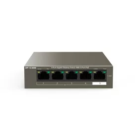   IP-COM Switch PoE - G1105P-4-63W (5x1Gbps; 4 af/at PoE+ port; 58W)