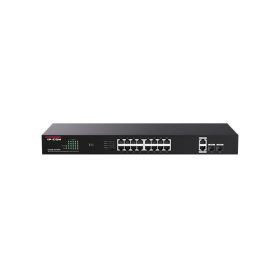   IP-COM Switch PoE - G1120P-16-150W (18x1Gbps; 2x SFP; 16 af/at PoE+ port; 135W, Rackbe szerelhető)
