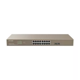   IP-COM Switch Vezérelhető PoE - G3318P-16-250W (16x1Gbps; 2x SFP; 16 af/at PoE+ port; 230W, Rackbe szerelhető)