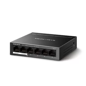   Mercusys Switch  PoE - MS106LP (6 port 100Mbps; 4 af/at PoE+ port; 40W; 250m; fém ház)