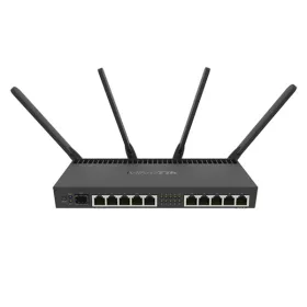   Mikrotik Router - RB4011IGS+5HACQ2HND-IN (asztali, RJ-45 x 10, SFP+ x 1, 12-57V DC)