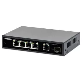   Manhattan Switch PoE - 5 port, 4db 1Gbps PoE+ + 1 SFP port, 802.3at/af, 91W