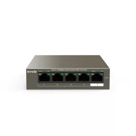   Tenda Switch PoE - TEF1105P-4-63W (5x100Mbps; 4 af/at PoE+ port; 58W)