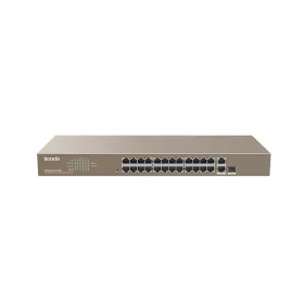   Tenda Switch Smart PoE - TEF1226P-24-410W (24x100Mbps + 2x1Gbps + 1xSFP port; 24 af/at PoE+ port; 370W; rack-mount)