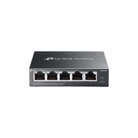   TP-Link Switch Menedzselhető PoE - ES205GP (Omada; 5x 1Gbps; 4x af/at PoE+ port; 65W)