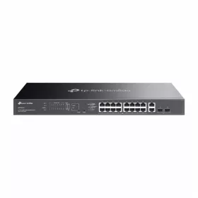   TP-Link Switch Menedzselhető PoE - ES220GMP (Omada; 18x 1Gbps + 2x 1Gbps combo port; 16x af/at PoE+ port; 250W)