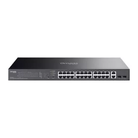   TP-Link Switch Menedzselhető PoE - ES228GP (Omada; 28x 1Gbps; 24x af/at PoE+ port; 2x SFP port; 250W)