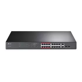   TP-Link Switch PoE - TL-SL1218MP (16port 100Mbps;  16 at/PoE+ port; 2x Combo SFP; 192W, 250m extended mode)