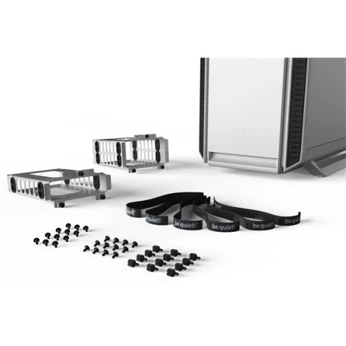 Be Quiet! Számítógépház - Silent Base 802 Window White (ATX, edzett üveg oldallap, fehér)