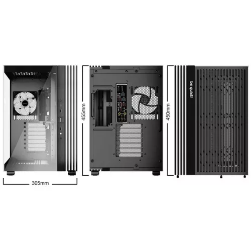 Be Quiet! Számítógépház - LIGHT BASE 600 LX Black (ATX, edzett üveg oldallap, fekete)