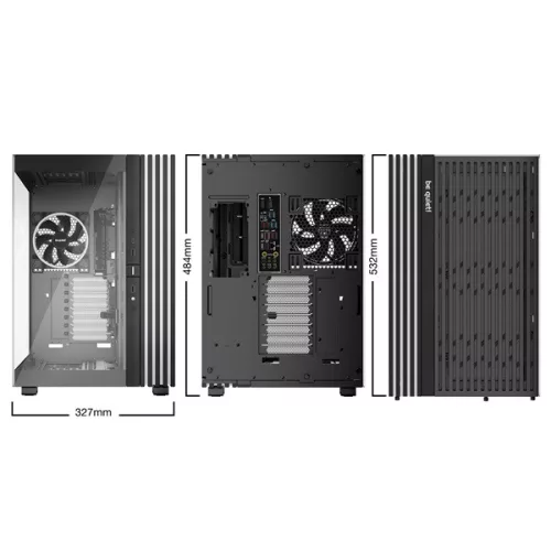 Be Quiet! Számítógépház - LIGHT BASE 900 FX Black (ATX, edzett üveg oldallap, fekete)