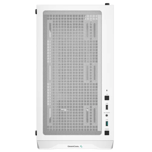 DeepCool Számítógépház - CC360 ARGB WH (fehér, ablakos, 3x12cm ventilátor, Mini-ITX / Micro-ATX, 1xUSB3.0, 1xUSB2.0)
