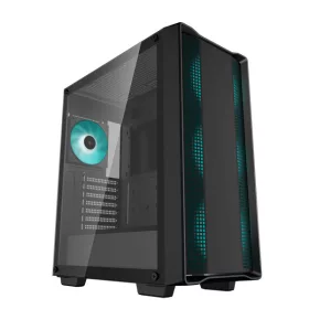   DeepCool Számítógépház - CC560 V2 (fekete, ablakos, 4x12cm LED venti, Mini-ITX / Micro-ATX / ATX, 1xUSB3.0, 1xUSB2.0)