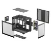 DeepCool Számítógépház - CG330 3F (fekete, ablakos, 3x12cm A-RGB, BTF, mATX, 2xUSB3.0, 1xUSB2.0)