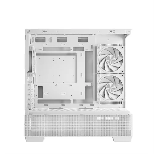 DeepCool Számítógépház - CG380 3F WH (fehér, ablakos, 3x12cm A-RGB, BTF, mATX, 2xUSB3.0, 1xUSB2.0)