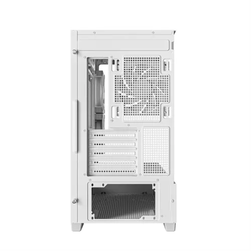 DeepCool Számítógépház - CG380 3F WH (fehér, ablakos, 3x12cm A-RGB, BTF, mATX, 2xUSB3.0, 1xUSB2.0)